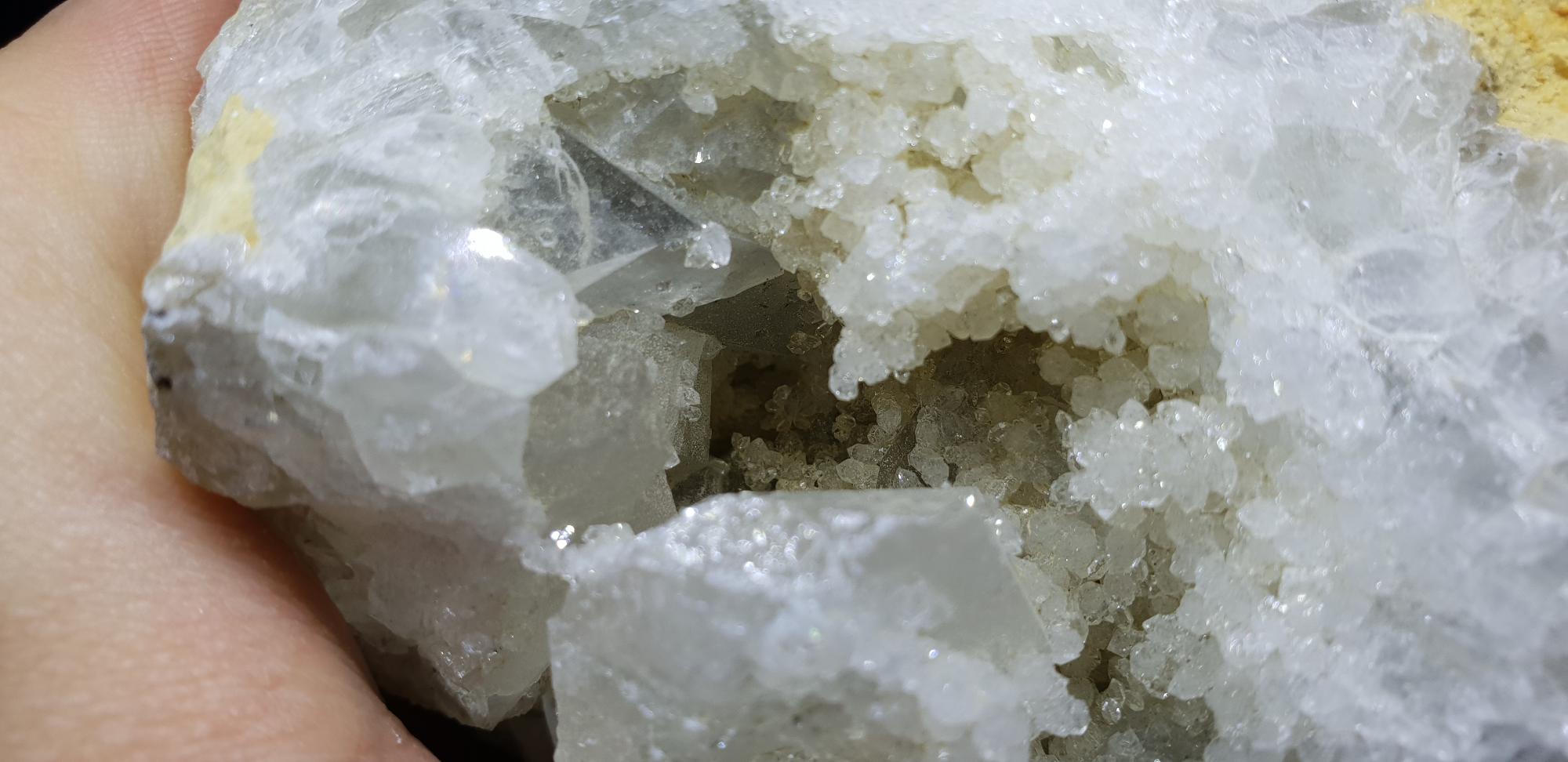 cristaux de celestine blanche - Syst'm Déco