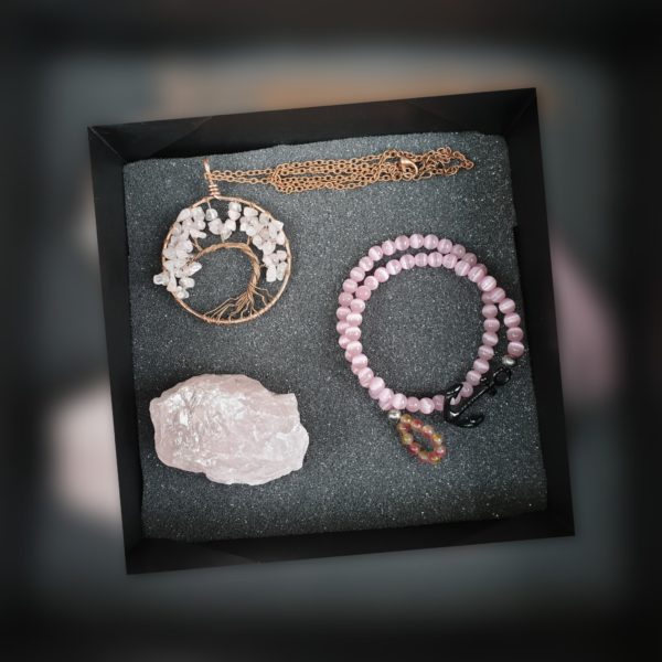 bien-être-quartz-rose-bracelet-collier-amour-ancre-pierre-naturelle-quartz-rose-mineraux-lithotherapie-soins