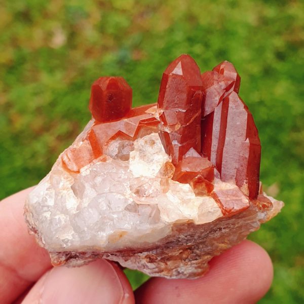 Quartz rouge Hématoïde - Tinejdad, Maroc