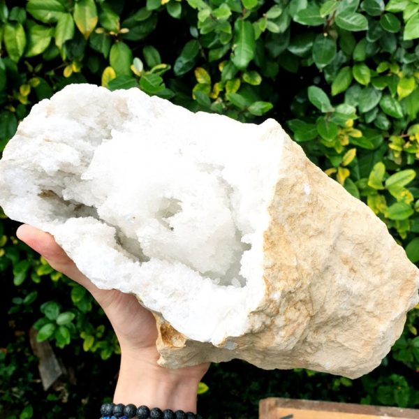 Géode Quartz et Gypse - Maroc