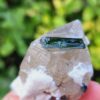 Tourmaline Verdelite dans Quartz et Orthose - Minas Gerais, Brésil