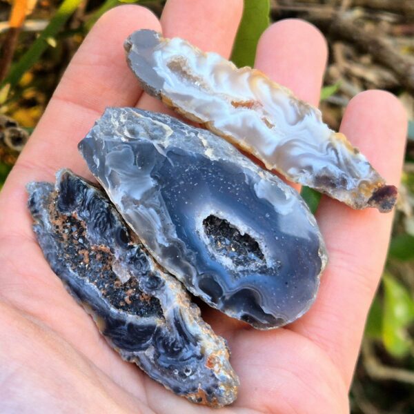 Géodinos Agate et Quartz - Lot de 3 - Oco, Brésil