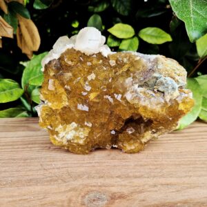 Fluorite jaune et Calcite - Moscona Mine, Espagne