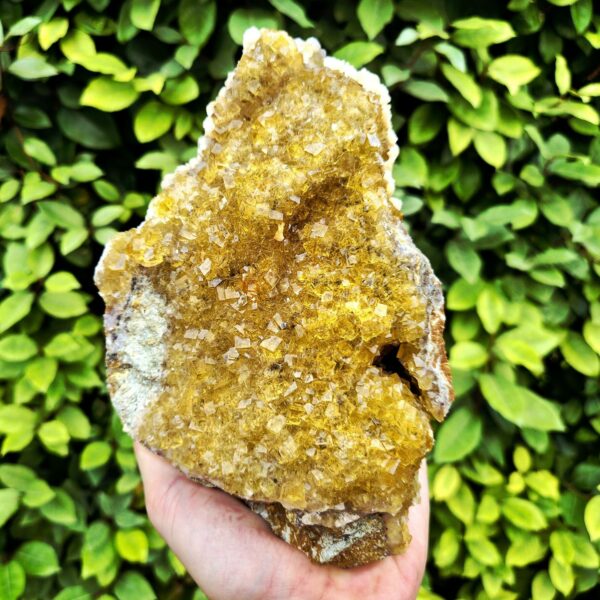 Fluorite jaune et Calcite - Moscona Mine, Espagne