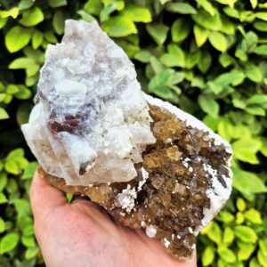 Fluorite jaune avec Baryte et Calcite - Moscona Mine, Espagne