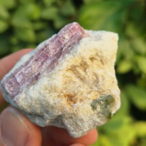 Tourmaline rose Rubellite dans Quartz - Brésil
